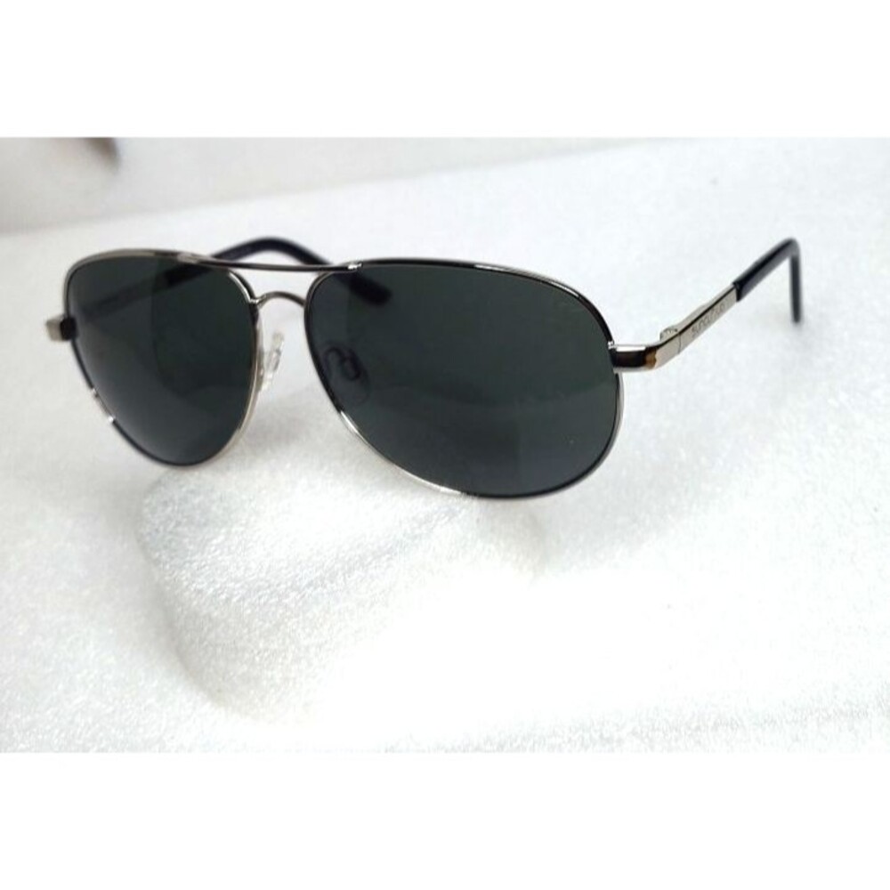 SunCloud Aviator Patrol Sunglasses Polarized Silver w/ Green Lens's UV400  127mm